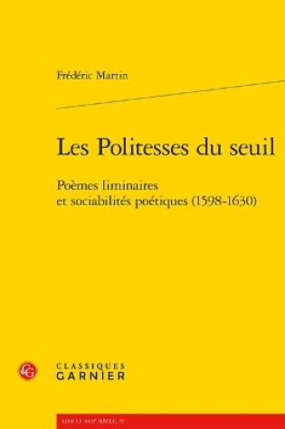 Cover of Les Politesses Du Seuil