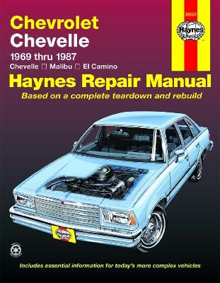 Book cover for Chevrolet Chevelle, Malibu & El Camino (1969-1987) Haynes Repair Manual (USA)