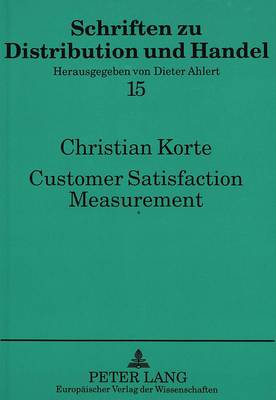 Book cover for Customer Satisfaction Measurement