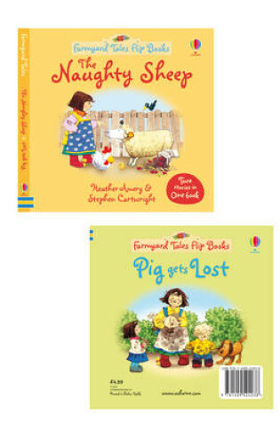 Cover of Farmyard Tales Flip Books The Naughty Sheep and Pig Gets Lost