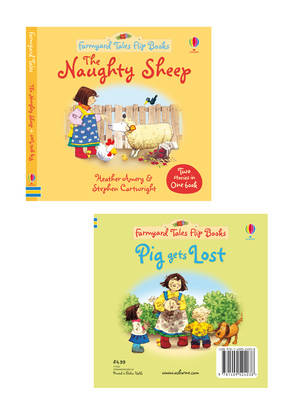 Cover of Farmyard Tales Flip Books The Naughty Sheep and Pig Gets Lost