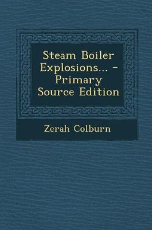 Cover of Steam Boiler Explosions... - Primary Source Edition