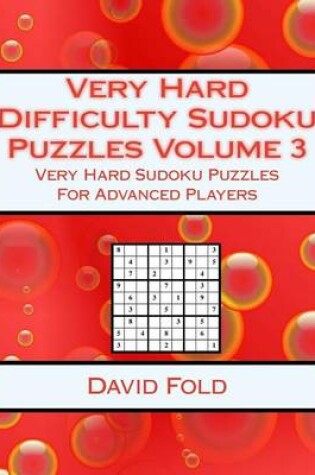 Cover of Very Hard Difficulty Sudoku Puzzles Volume 3