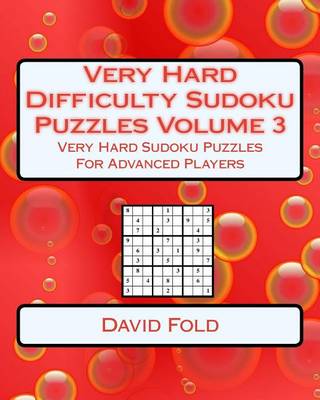 Book cover for Very Hard Difficulty Sudoku Puzzles Volume 3