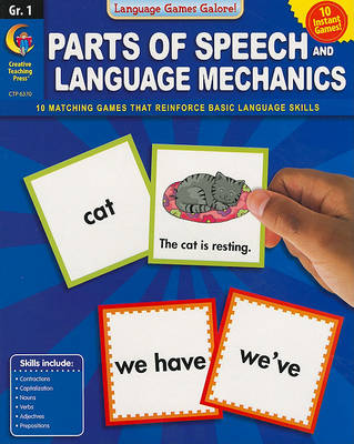 Book cover for Parts of Speech and Language Mechanics, Grade 1