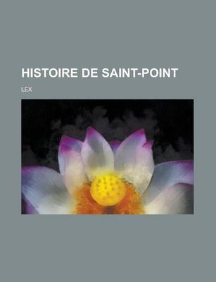 Book cover for Histoire de Saint-Point