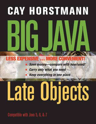 Book cover for Big Java Late Objects Binder Ready Version + WileyPLUS Registration Card