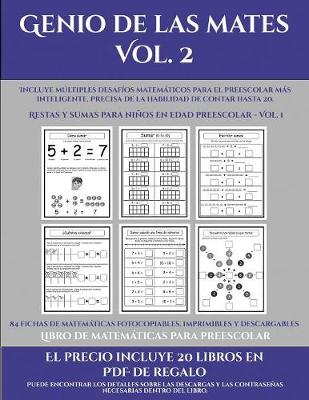 Cover of Libro de matemáticas para preescolar (Genio de las mates Vol. 2)