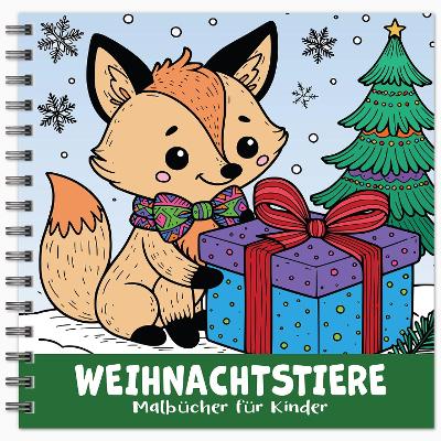 Book cover for Weihnachtstiere Malbücher für Kinder