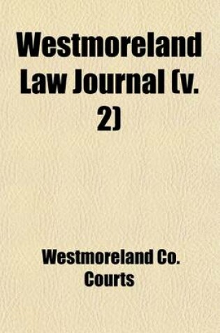 Cover of Westmoreland Law Journal (Volume 2)