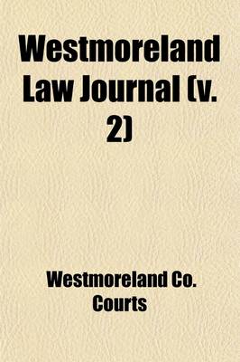 Book cover for Westmoreland Law Journal (Volume 2)