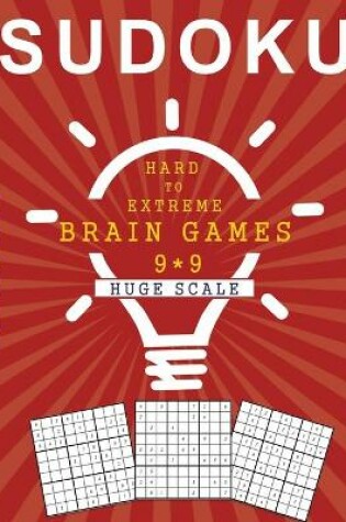 Cover of SUDOKU for Expert book 1 Hard to Extreme brain games 9*9 huge scale