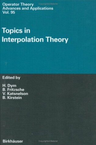Cover of Topics in Interpolation Theory
