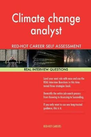 Cover of Climate Change Analyst Red-Hot Career Guide; 1184 Real Interview Questions