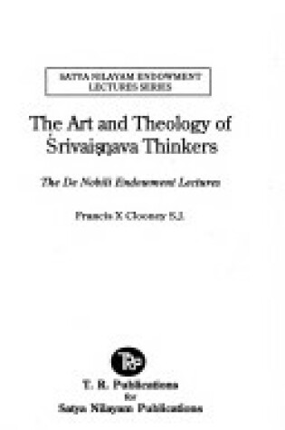 Cover of The Art and Theology of Srivaisnava Thinkers