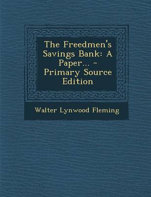 Book cover for The Freedmen's Savings Bank