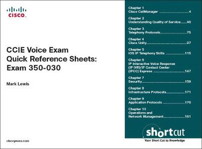 Book cover for CCIE Voice Exam Quick Reference Sheets