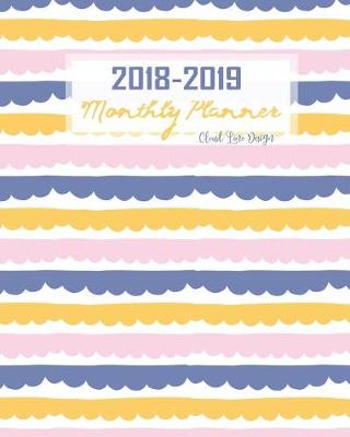 Book cover for 2018-2019 Monthly Planner Cloud Line Design