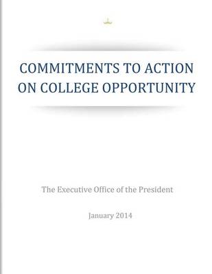 Book cover for Commitments to Action on College Opportunity