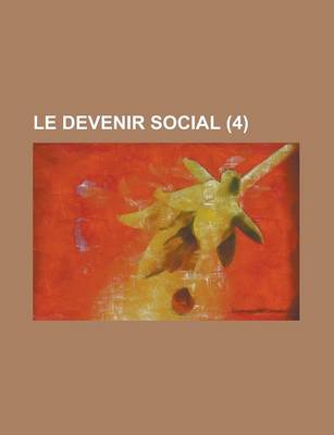 Book cover for Le Devenir Social (4 )