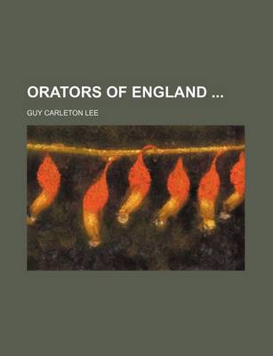 Book cover for Orators of England