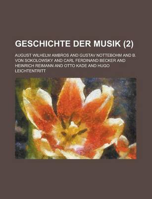 Book cover for Geschichte Der Musik (2 )