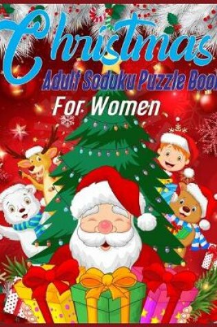 Cover of Christmas Adult Soduku Puzzle Book For Women