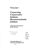 Cover of Conserving Conservative Judaism