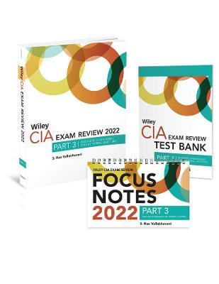 Book cover for Wiley CIA 2022 Part 3: Exam Review + Test Bank + Focus Notes, Business Knowledge for Internal Auditing Set