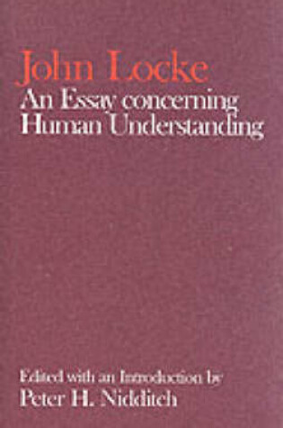 Cover of John Locke: An Essay concerning Human Understanding
