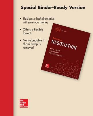 Book cover for Loose-Leaf for Essentials of Negotiation