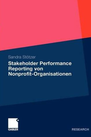 Cover of Stakeholder Performance Reporting Von Nonprofit-Organisationen