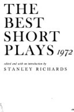 Cover of The Best Short Plays 1972