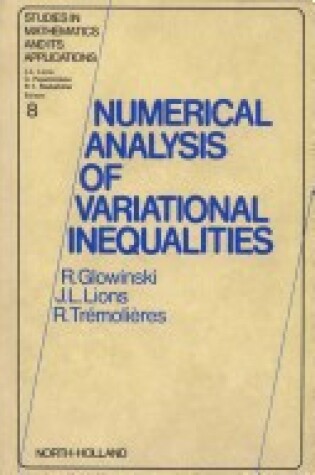 Cover of Numerical Analysis of Variational Inequalities