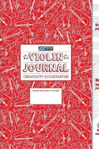 Cover of Violin Journal and Creativity Kickstarter (Red)