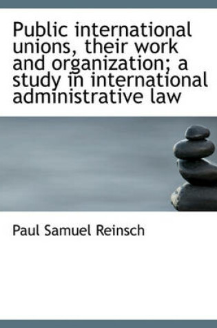 Cover of Public International Unions, Their Work and Organization; A Study in International Administrative La
