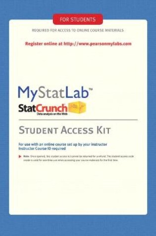 Cover of MyLab Statistics -- Standalone Access Card