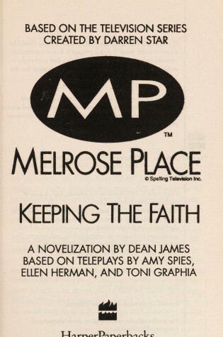 Cover of Melrose Place-Keeping the Faith