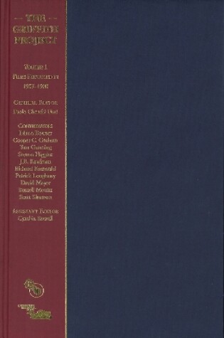 Cover of The Griffith Project, Volume 1