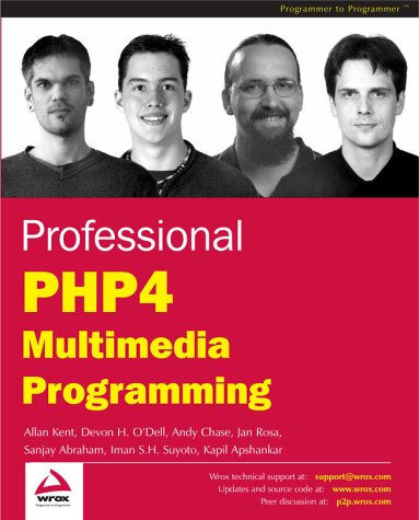 Book cover for Professional PHP 4 Multimedia Programming