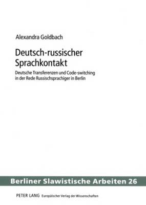 Cover of Deutsch-Russischer Sprachkontakt