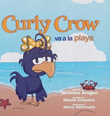 Book cover for Curly Crow va a la playa