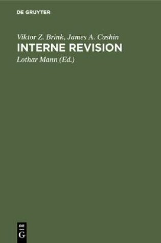 Cover of Interne Revision