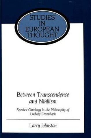 Cover of Between Transcendence and Nihilism