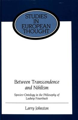 Book cover for Between Transcendence and Nihilism