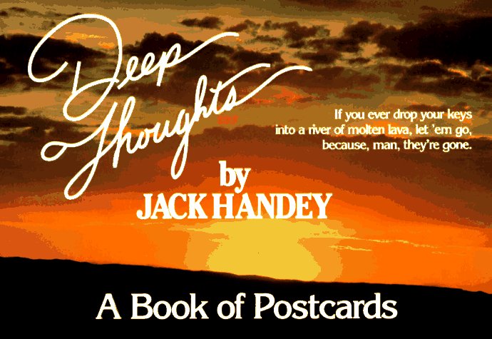 Book cover for Deep Thoughts Postcards