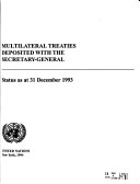 Book cover for Multilateral Treaties Deposited with the Secretary-General