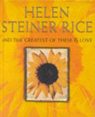 Book cover for And the Greatest of These is Love