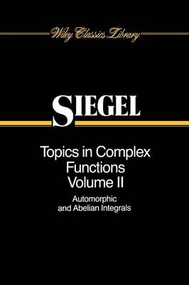 Cover of Topics in Complex Function Theory, Volume 2