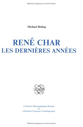 Book cover for Rene Char